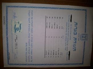 Notarized Translation for a Bagrut Certificate